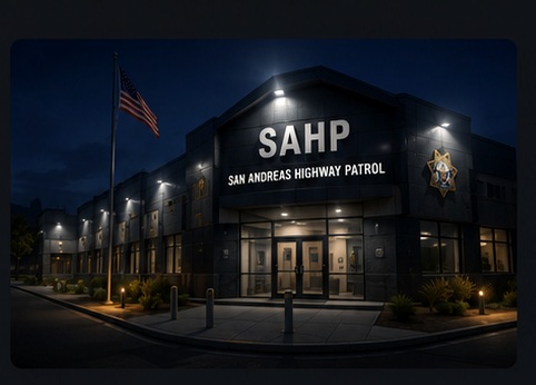 SAHP-Revier bei Nacht